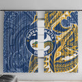 Parramatta Eels Window Curtain Polynesian Tribal Tattoo Pacific Sport Art