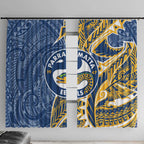 Parramatta Eels Window Curtain Polynesian Tribal Tattoo Pacific Sport Art