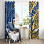 Parramatta Eels Window Curtain Polynesian Tribal Tattoo Pacific Sport Art