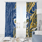 Parramatta Eels Window Curtain Polynesian Tribal Tattoo Pacific Sport Art