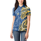 Parramatta Eels Women Polo Shirt Polynesian Tribal Tattoo Pacific Sport Art