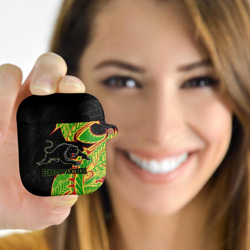Penrith Panthers AirPods Case Polynesian Tribal Tattoo Pacific Sport Art