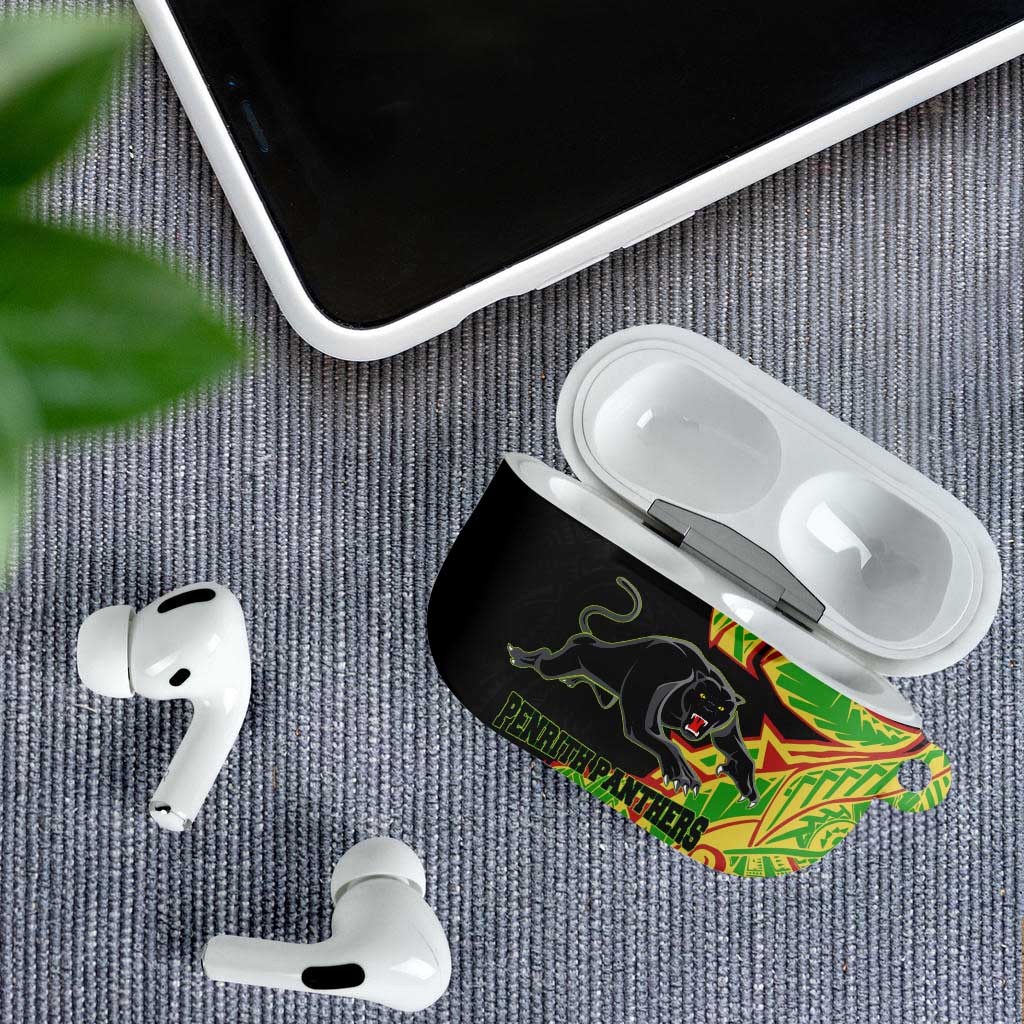 Penrith Panthers AirPods Case Polynesian Tribal Tattoo Pacific Sport Art