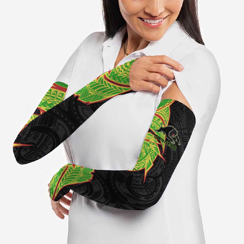 Penrith Panthers Arm Sleeves Polynesian Tribal Tattoo Pacific Sport Art