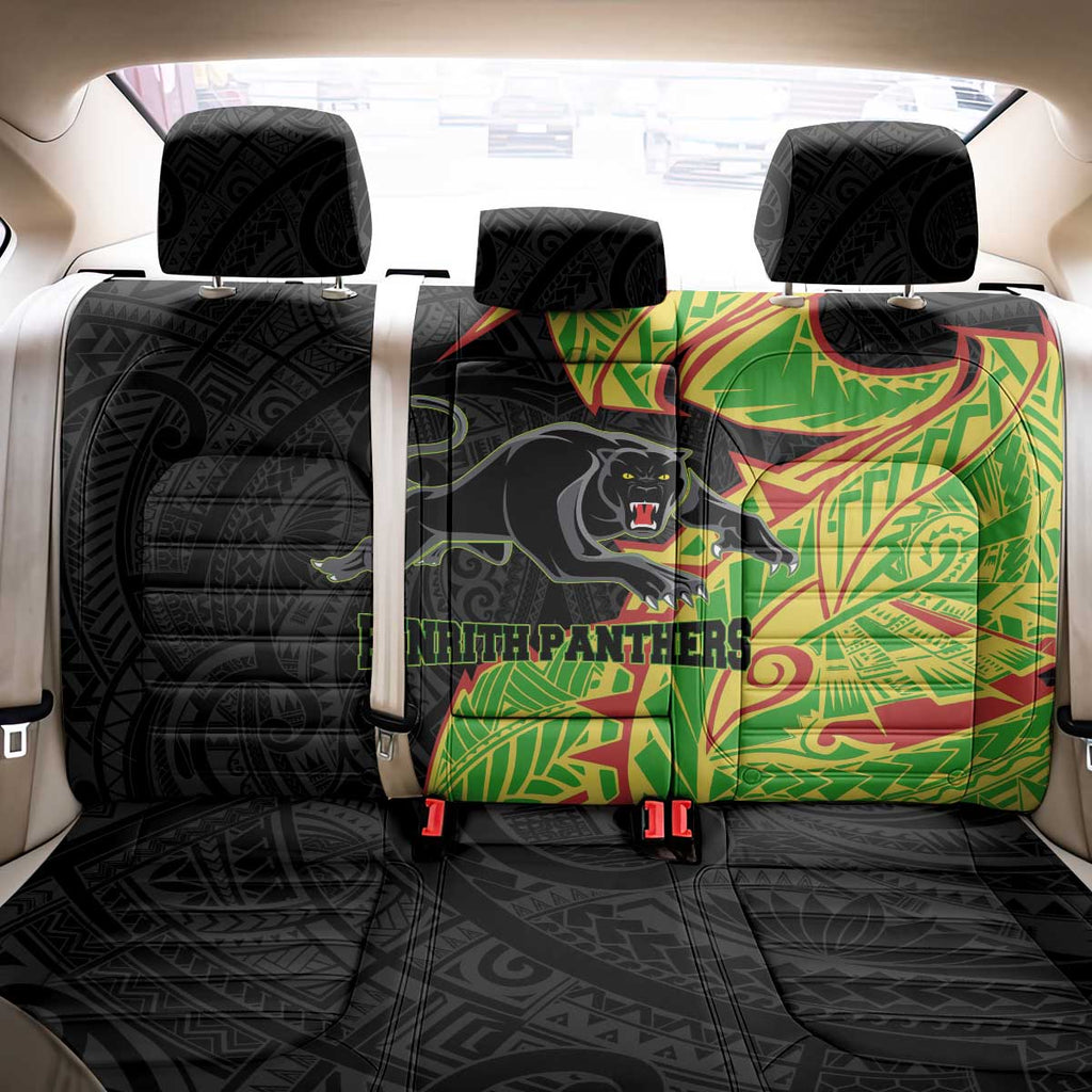 Penrith Panthers Back Car Seat Cover Polynesian Tribal Tattoo Pacific Sport Art