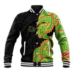 Penrith Panthers Baseball Jacket Polynesian Tribal Tattoo Pacific Sport Art