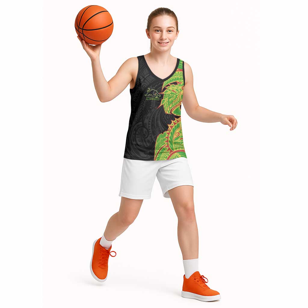 Penrith Panthers Basketball Jersey Polynesian Tribal Tattoo Pacific Sport Art