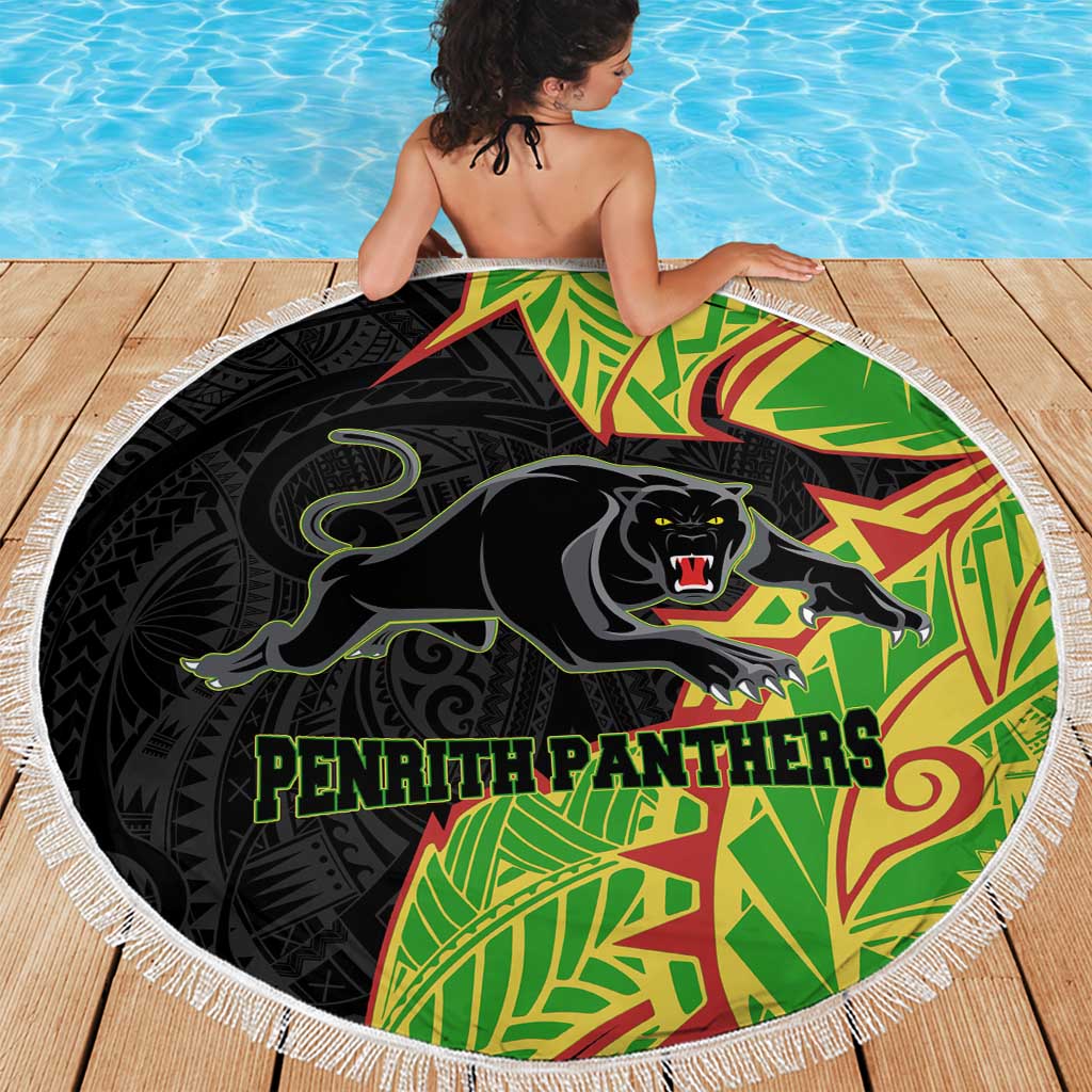Penrith Panthers Beach Blanket Polynesian Tribal Tattoo Pacific Sport Art