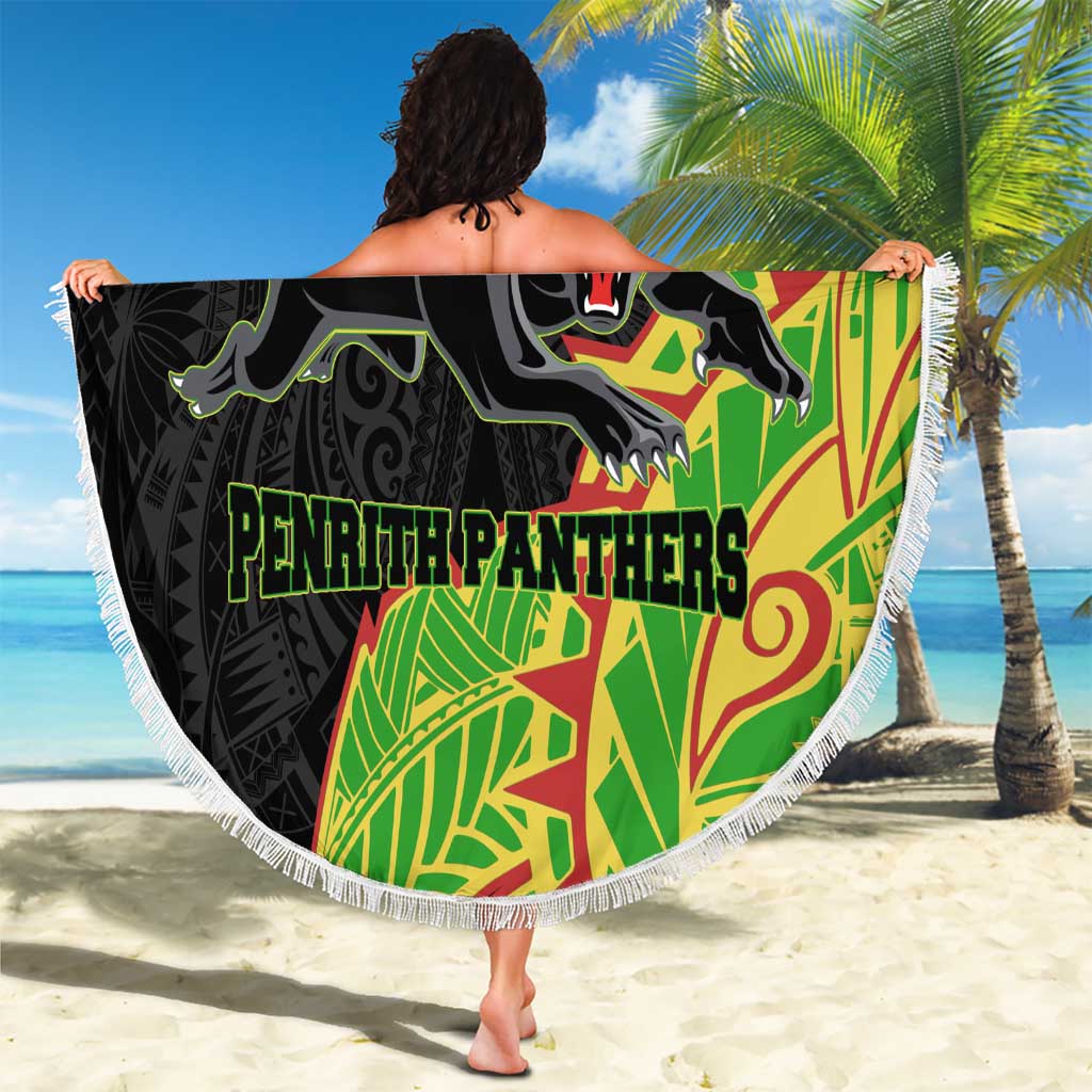 Penrith Panthers Beach Blanket Polynesian Tribal Tattoo Pacific Sport Art