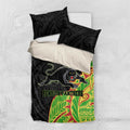 Penrith Panthers Bedding Set Polynesian Tribal Tattoo Pacific Sport Art