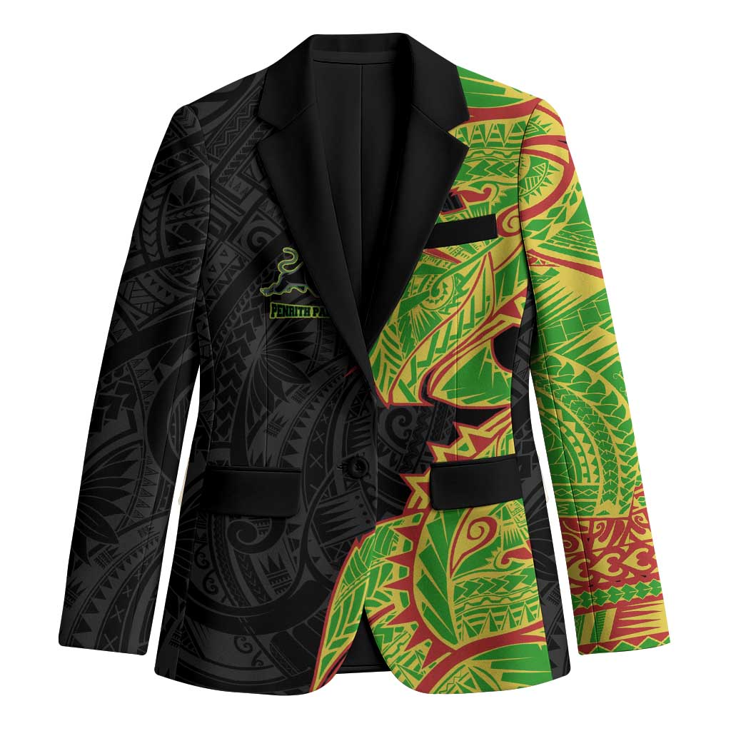 Penrith Panthers Blazer Polynesian Tribal Tattoo Pacific Sport Art