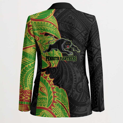 Penrith Panthers Blazer Polynesian Tribal Tattoo Pacific Sport Art
