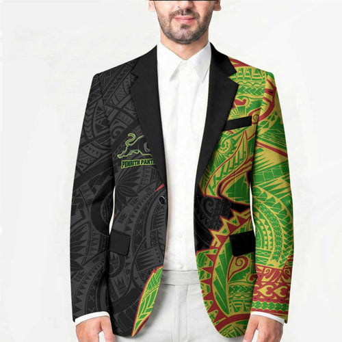Penrith Panthers Blazer Polynesian Tribal Tattoo Pacific Sport Art