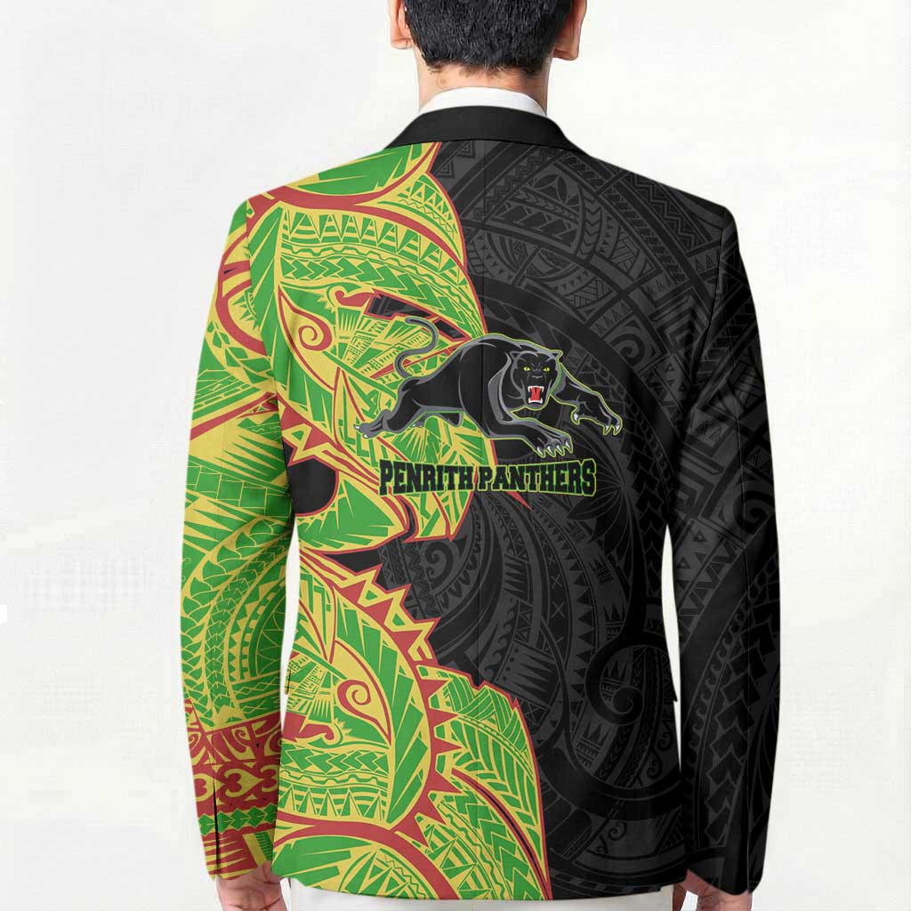 Penrith Panthers Blazer Polynesian Tribal Tattoo Pacific Sport Art