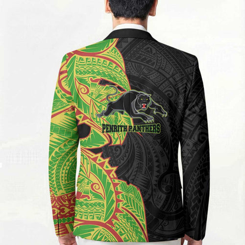 Penrith Panthers Blazer Polynesian Tribal Tattoo Pacific Sport Art