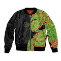 Penrith Panthers Bomber Jacket Polynesian Tribal Tattoo Pacific Sport Art