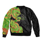Penrith Panthers Bomber Jacket Polynesian Tribal Tattoo Pacific Sport Art