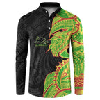 Penrith Panthers Button Sweatshirt Polynesian Tribal Tattoo Pacific Sport Art