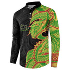 Penrith Panthers Button Sweatshirt Polynesian Tribal Tattoo Pacific Sport Art