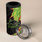 Penrith Panthers 4 in 1 Can Cooler Tumbler Polynesian Tribal Tattoo Pacific Sport Art