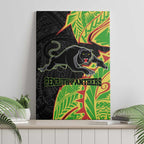 Penrith Panthers Canvas Wall Art Polynesian Tribal Tattoo Pacific Sport Art