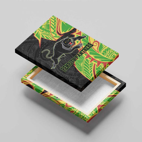Penrith Panthers Canvas Wall Art Polynesian Tribal Tattoo Pacific Sport Art