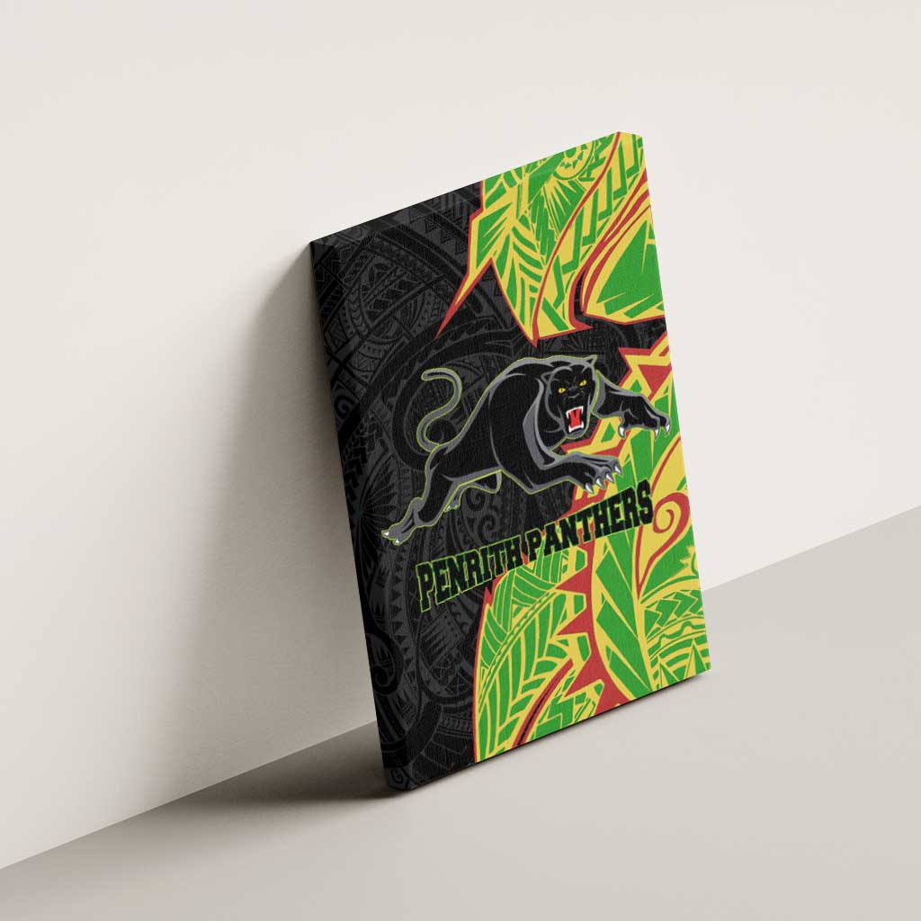 Penrith Panthers Canvas Wall Art Polynesian Tribal Tattoo Pacific Sport Art