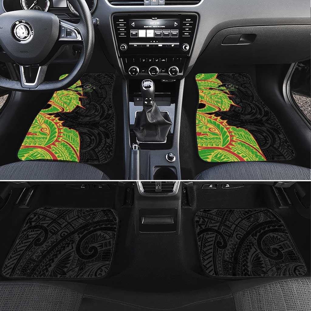 Penrith Panthers Car Mats Polynesian Tribal Tattoo Pacific Sport Art