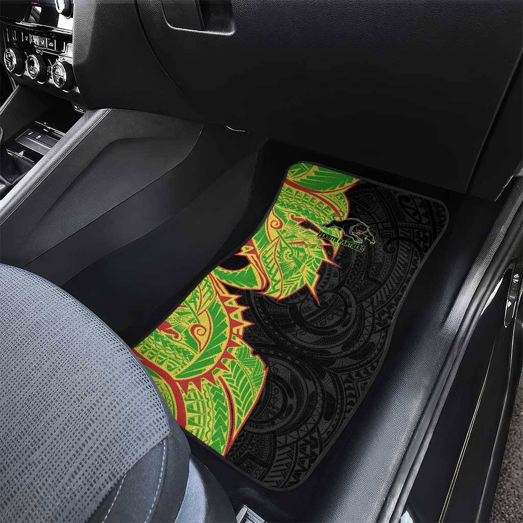 Penrith Panthers Car Mats Polynesian Tribal Tattoo Pacific Sport Art