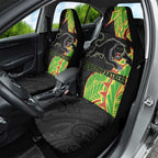 Penrith Panthers Car Seat Cover Polynesian Tribal Tattoo Pacific Sport Art