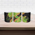 Penrith Panthers Ceramic Mug Polynesian Tribal Tattoo Pacific Sport Art