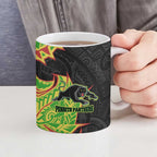 Penrith Panthers Ceramic Mug Polynesian Tribal Tattoo Pacific Sport Art