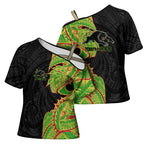 Penrith Panthers Cross Shoulder Shirt Polynesian Tribal Tattoo Pacific Sport Art