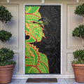 Penrith Panthers Door Cover Polynesian Tribal Tattoo Pacific Sport Art