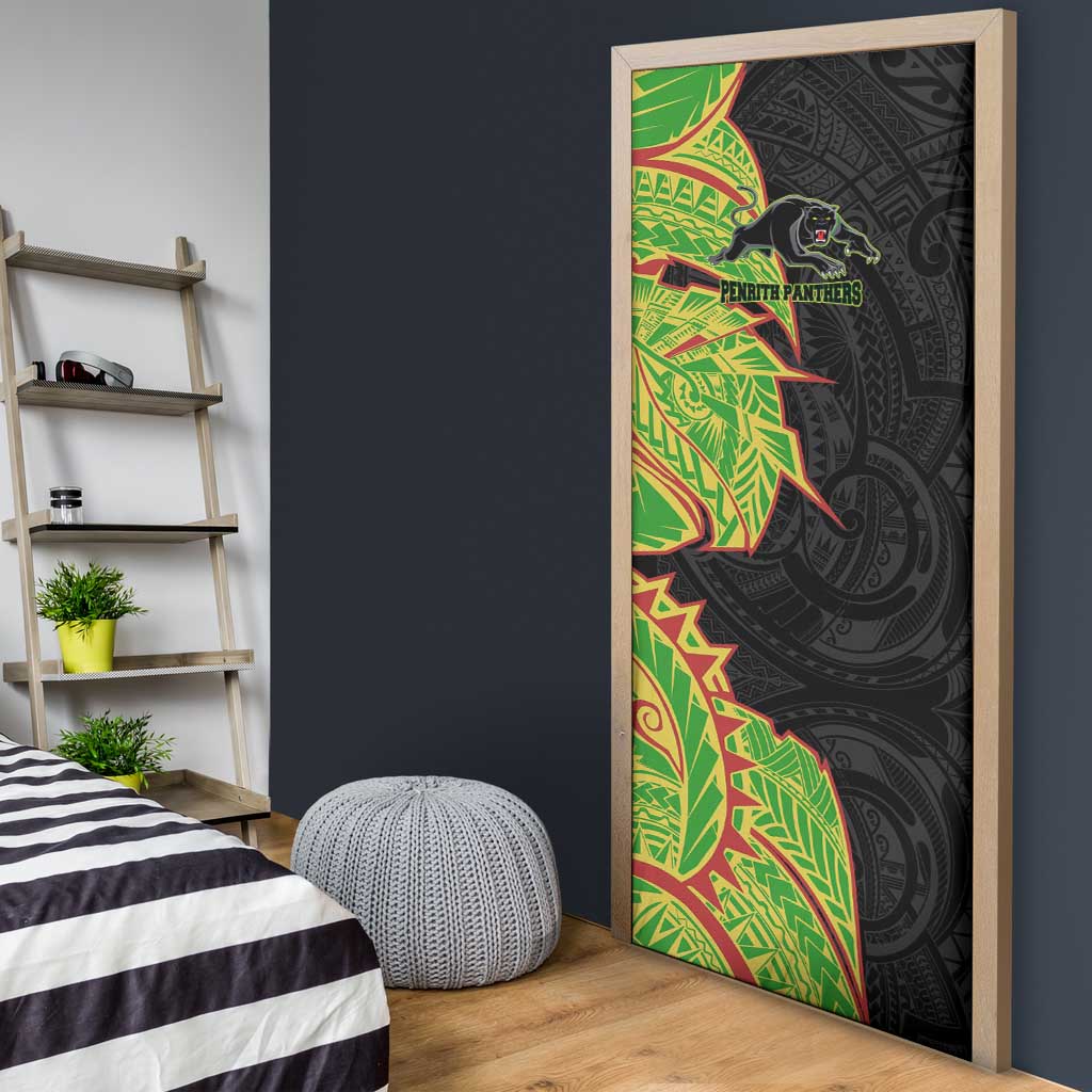 Penrith Panthers Door Cover Polynesian Tribal Tattoo Pacific Sport Art