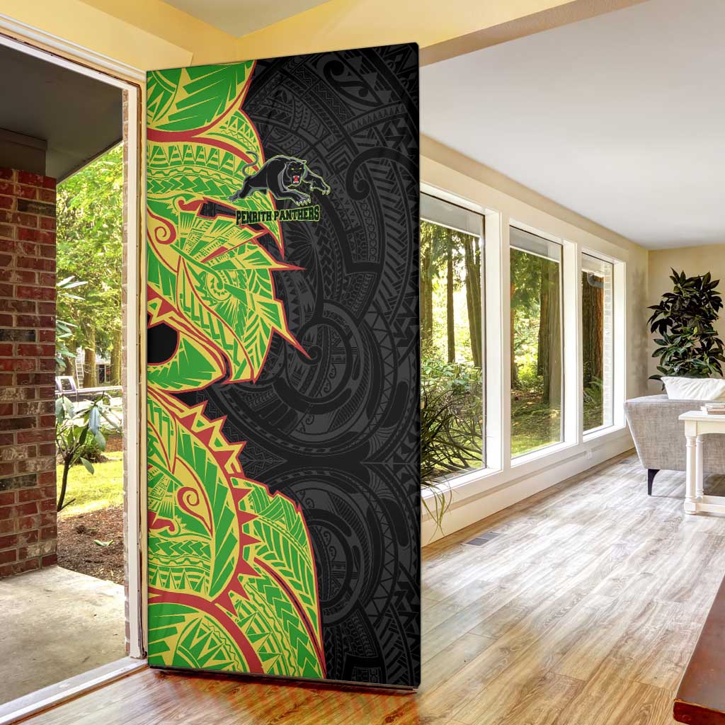 Penrith Panthers Door Cover Polynesian Tribal Tattoo Pacific Sport Art