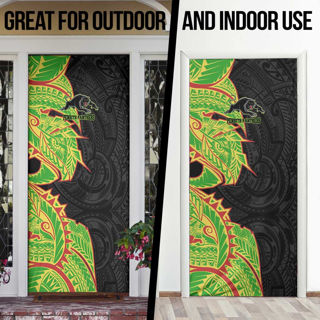 Penrith Panthers Door Cover Polynesian Tribal Tattoo Pacific Sport Art