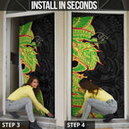 Penrith Panthers Door Cover Polynesian Tribal Tattoo Pacific Sport Art