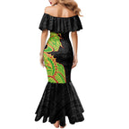 Penrith Panthers Family Matching Mermaid Dress and Hawaiian Shirt Polynesian Tribal Tattoo Pacific Sport Art