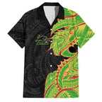 Penrith Panthers Family Matching Summer Maxi Dress and Hawaiian Shirt Polynesian Tribal Tattoo Pacific Sport Art