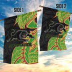 Penrith Panthers Garden Flag Polynesian Tribal Tattoo Pacific Sport Art
