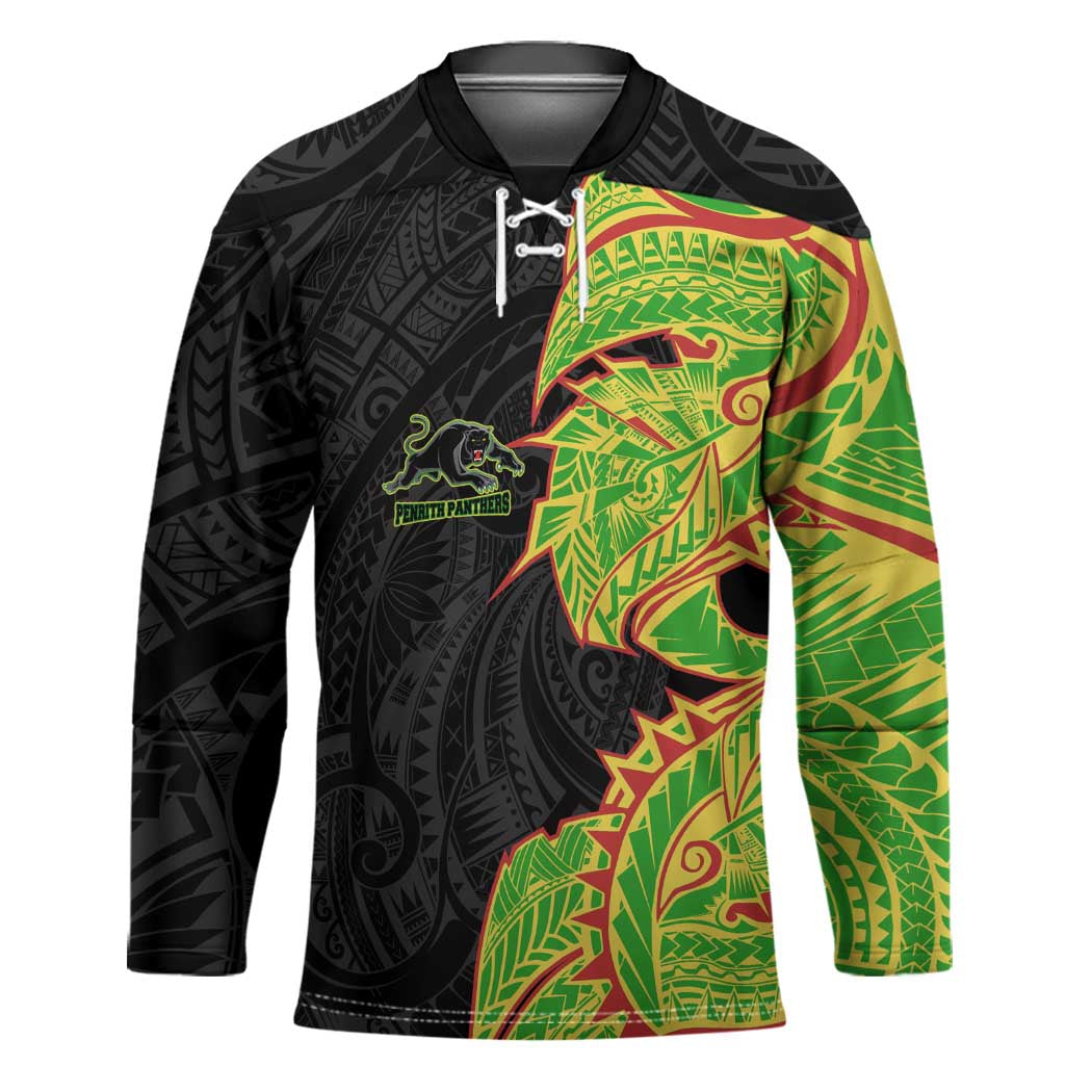 Penrith Panthers Hockey Jersey Polynesian Tribal Tattoo Pacific Sport Art