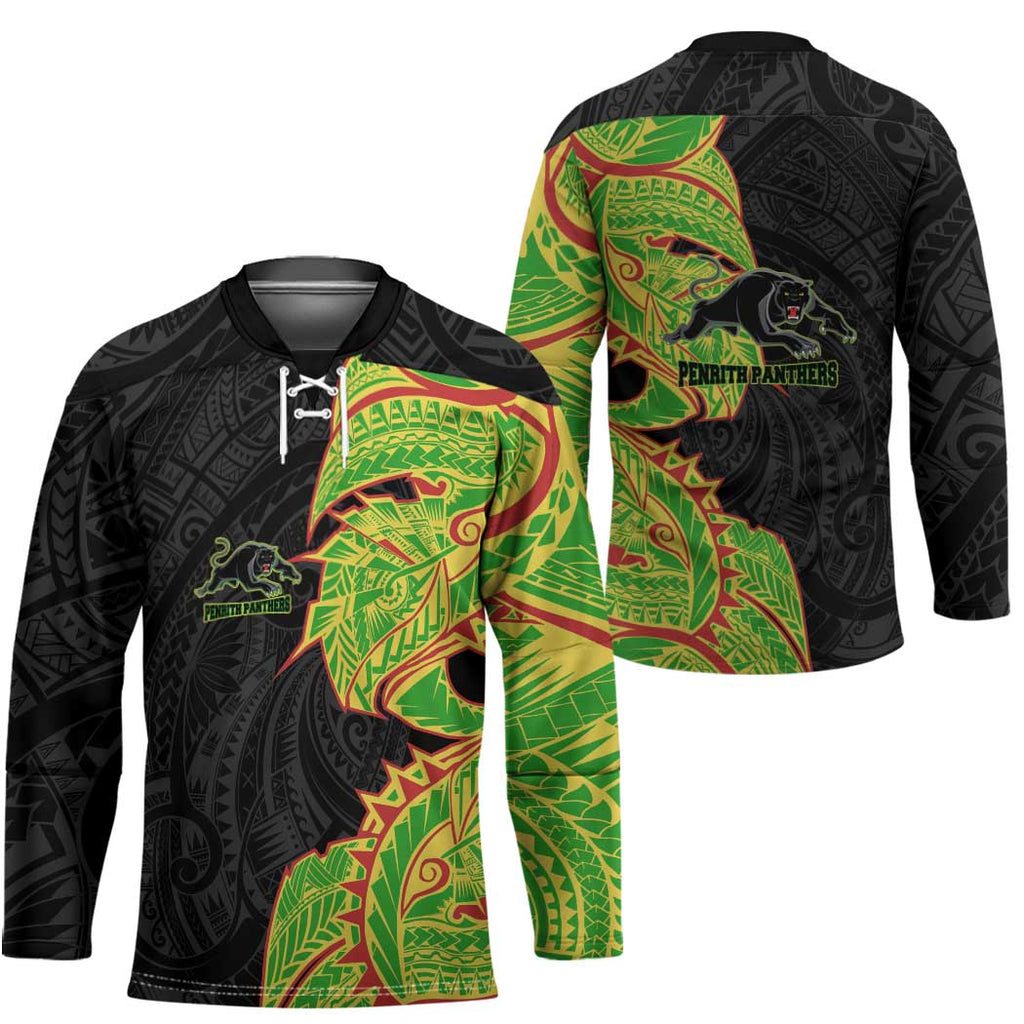 Penrith Panthers Hockey Jersey Polynesian Tribal Tattoo Pacific Sport Art
