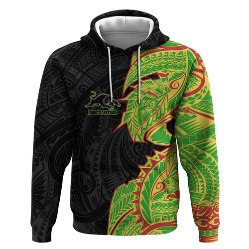 Penrith Panthers Hoodie Polynesian Tribal Tattoo Pacific Sport Art
