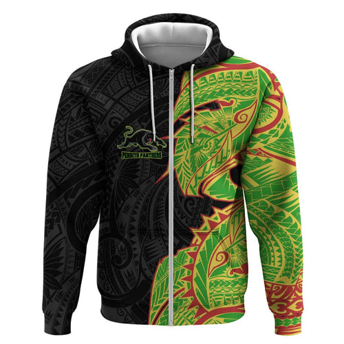 Penrith Panthers Hoodie Polynesian Tribal Tattoo Pacific Sport Art