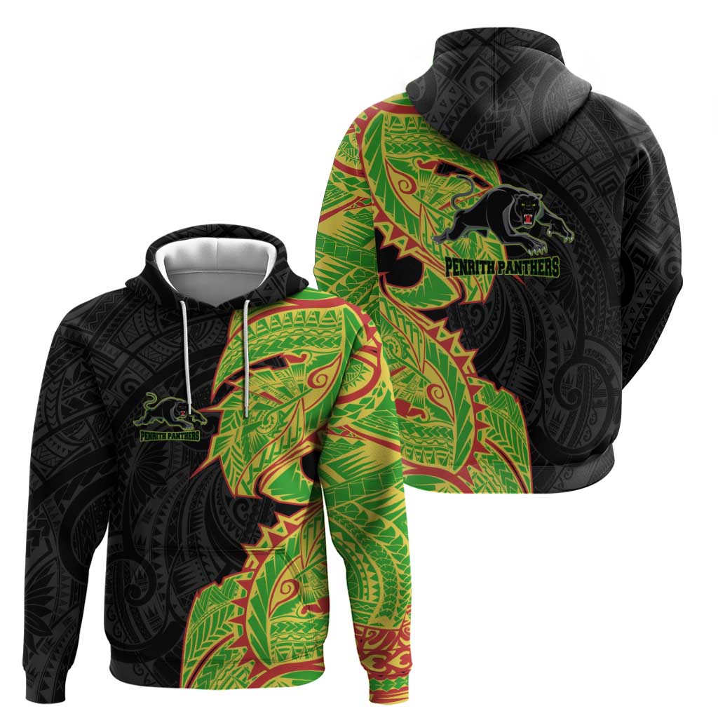Penrith Panthers Hoodie Polynesian Tribal Tattoo Pacific Sport Art