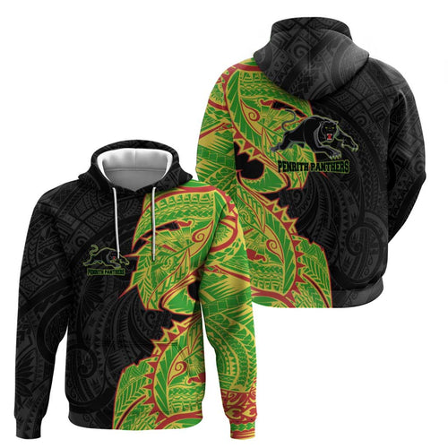 Penrith Panthers Hoodie Polynesian Tribal Tattoo Pacific Sport Art