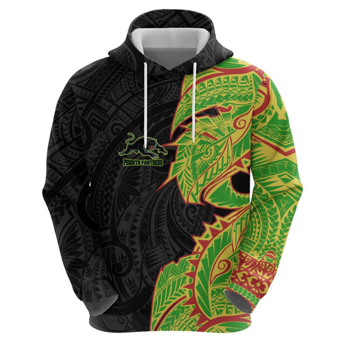 Penrith Panthers Hoodie Polynesian Tribal Tattoo Pacific Sport Art