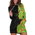 Penrith Panthers Hoodie Dress Polynesian Tribal Tattoo Pacific Sport Art