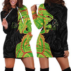 Penrith Panthers Hoodie Dress Polynesian Tribal Tattoo Pacific Sport Art